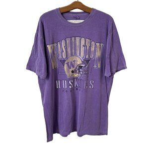 Blue 84 Washington Huskies Graphic T Shirt Large Purple College Basic Tee NEW